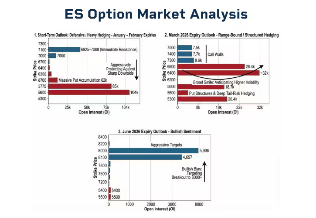 ES option market analysis