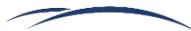 A decorative blue swoosh or signature mark.
