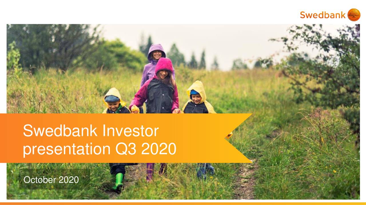 Swedbank AB (publ) 2020 Q3 - Results - Earnings Call Presentation ...