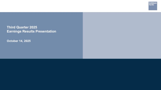 The Goldman Sachs Group, Inc. 2025 Q3 - Results - Earnings Call ...