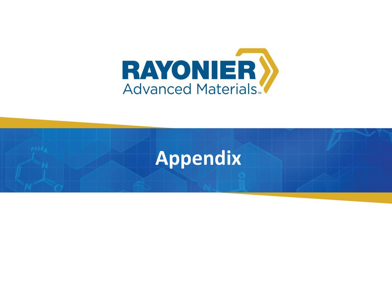 Rayonier Advanced Materials Inc. 2019 Q1 Results Earnings Call Slides (NYSERYAM) Seeking