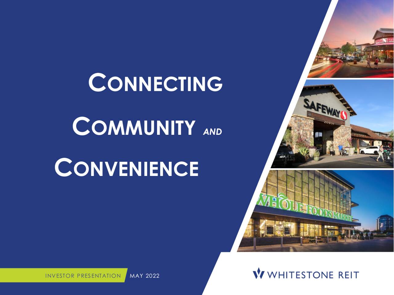 Whitestone REIT(WSR) Investor Presentation - Slideshow (NYSE:WSR ...