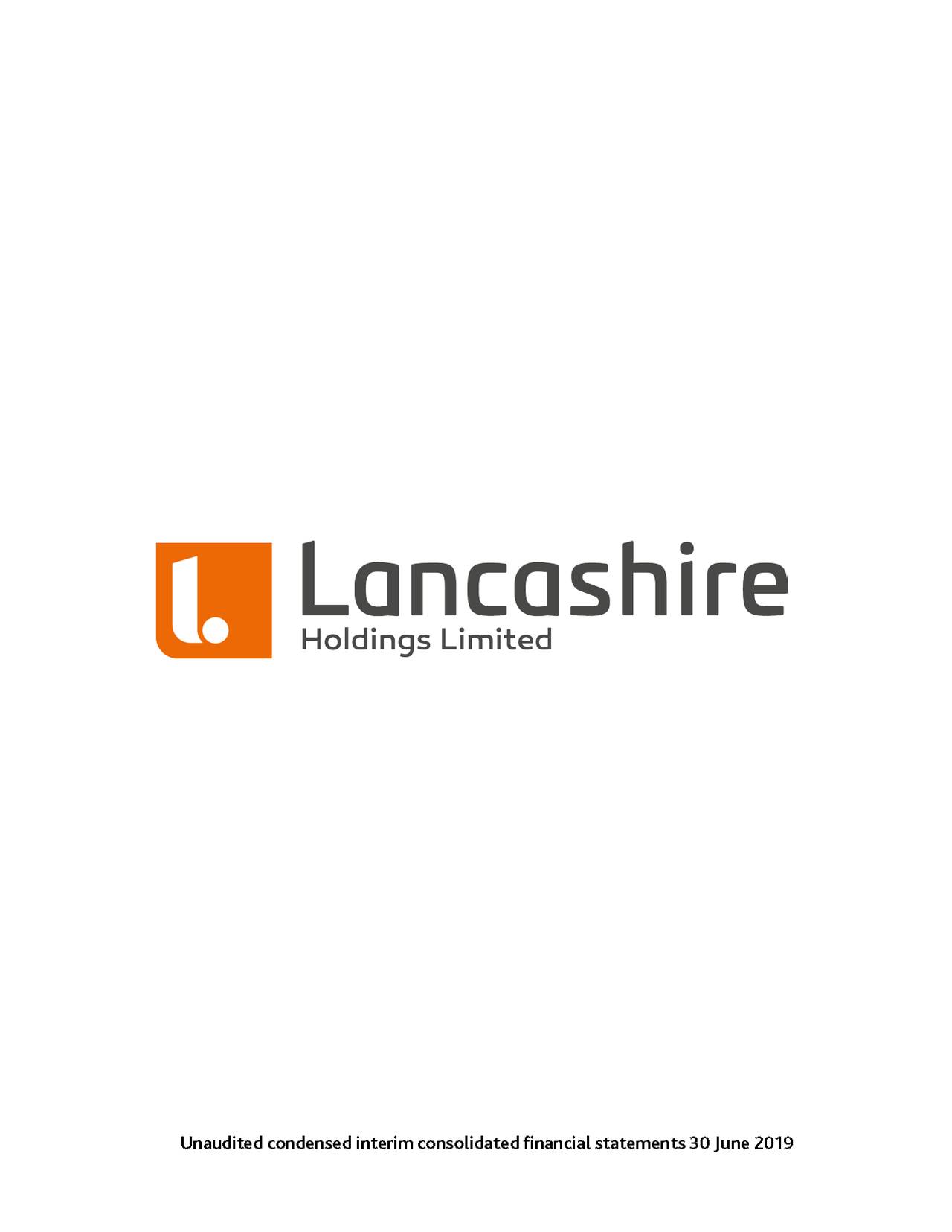 Lancashire Holdings Limited 2019 Q2 Results Earnings Call Slides