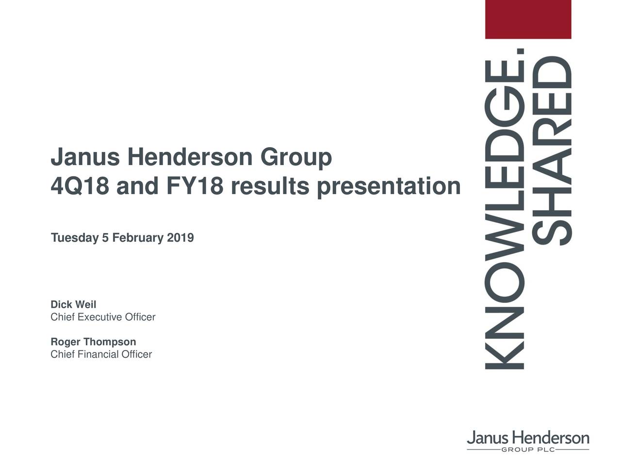 Janus Henderson Group Plc 2018 Q4 - Results - Earnings Call Slides ...