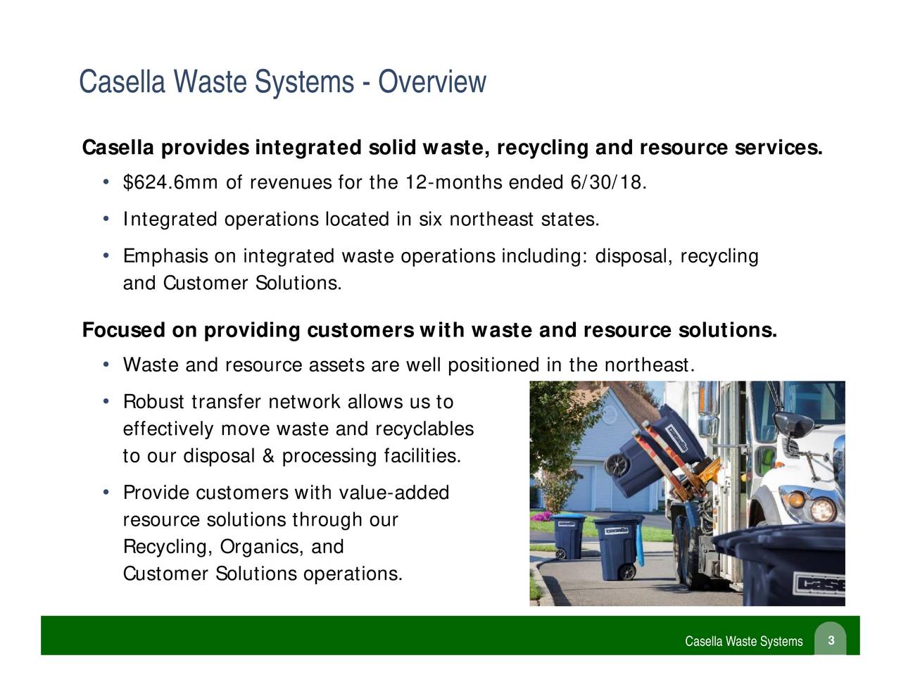 Casella Waste Systems (CWST) Presents At Raymond James 2nd Annual SMID