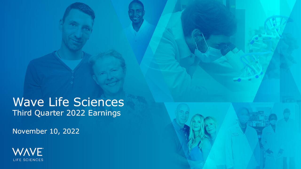 Wave Life Sciences Ltd. 2022 Q3 Results Earnings Call Presentation