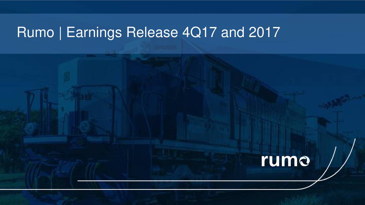 Rumo | Earnings Release 4Q17 and 2017