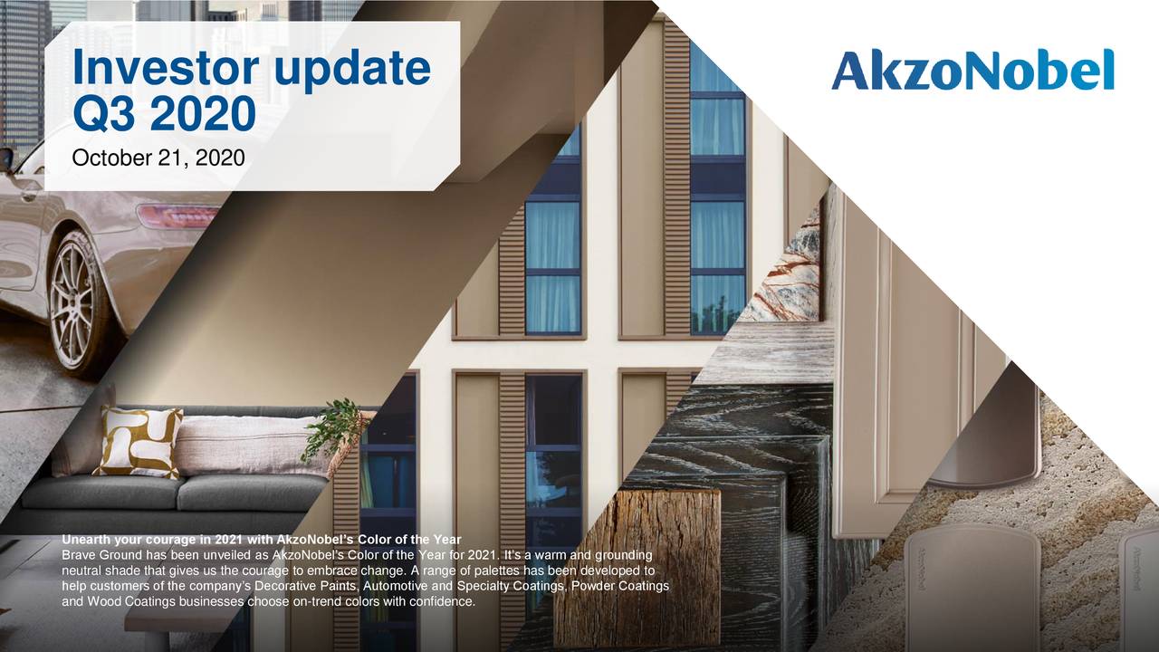 Akzo Nobel N.V. 2020 Q3 Results Earnings Call Presentation (OTCMKTS
