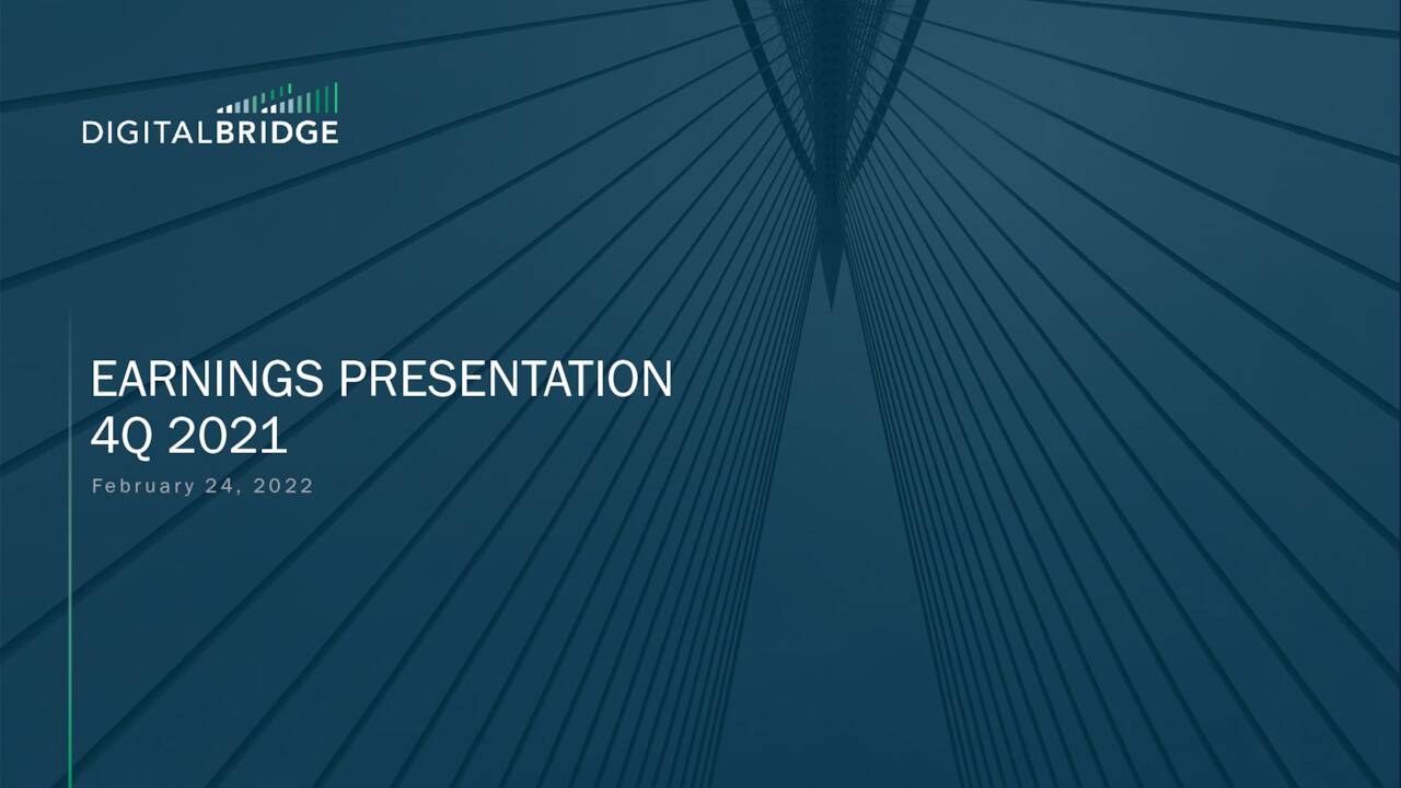 DigitalBridge Group, Inc. 2021 Q4 Results Earnings Call