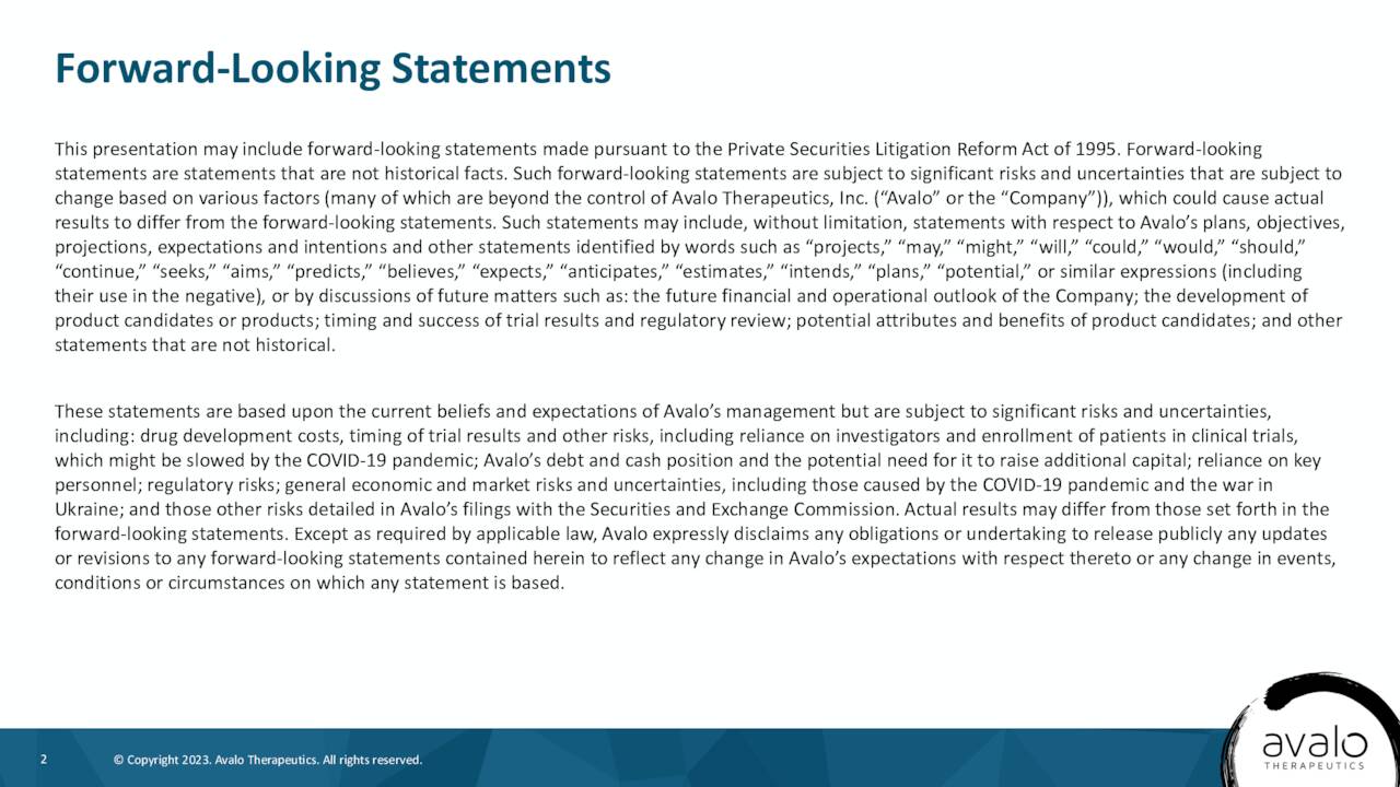 Forward-Looking Statements