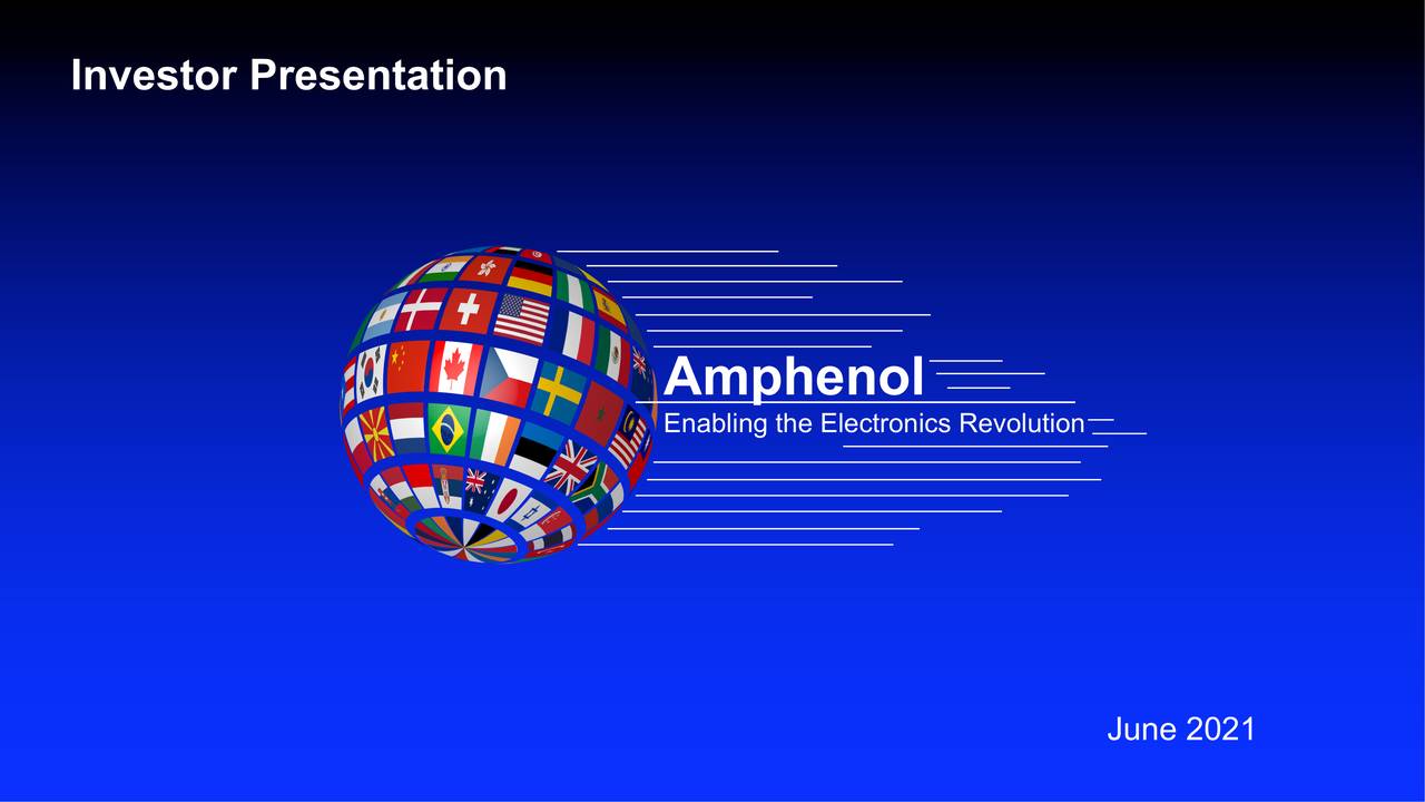 amphenol investor presentation 2021