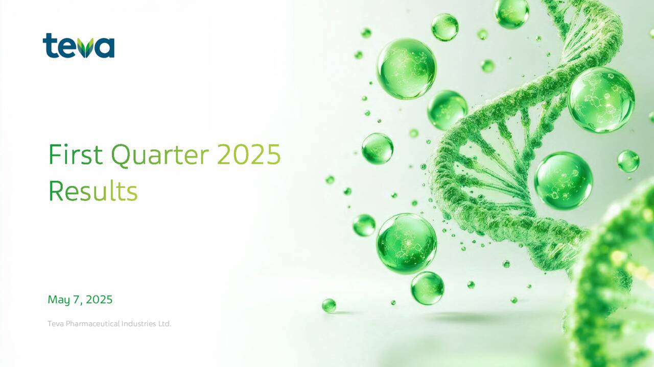 West Pharmaceutical Q1 2025 Earnings Date Teva Pharmaceutical Industries Limited 2025 Q1 - Results - Earnings