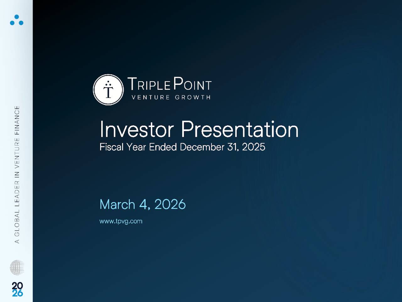 TriplePoint Venture Growth BDC Corp. 2025 Q4 - Results - Earnings Call ...