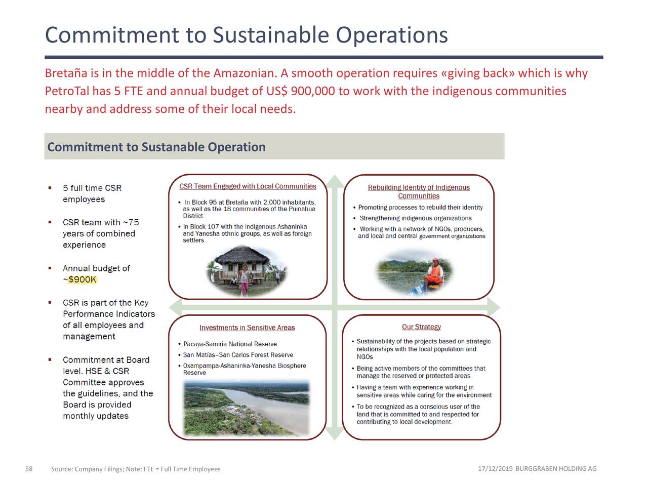 Commitment to Sustainable Operations