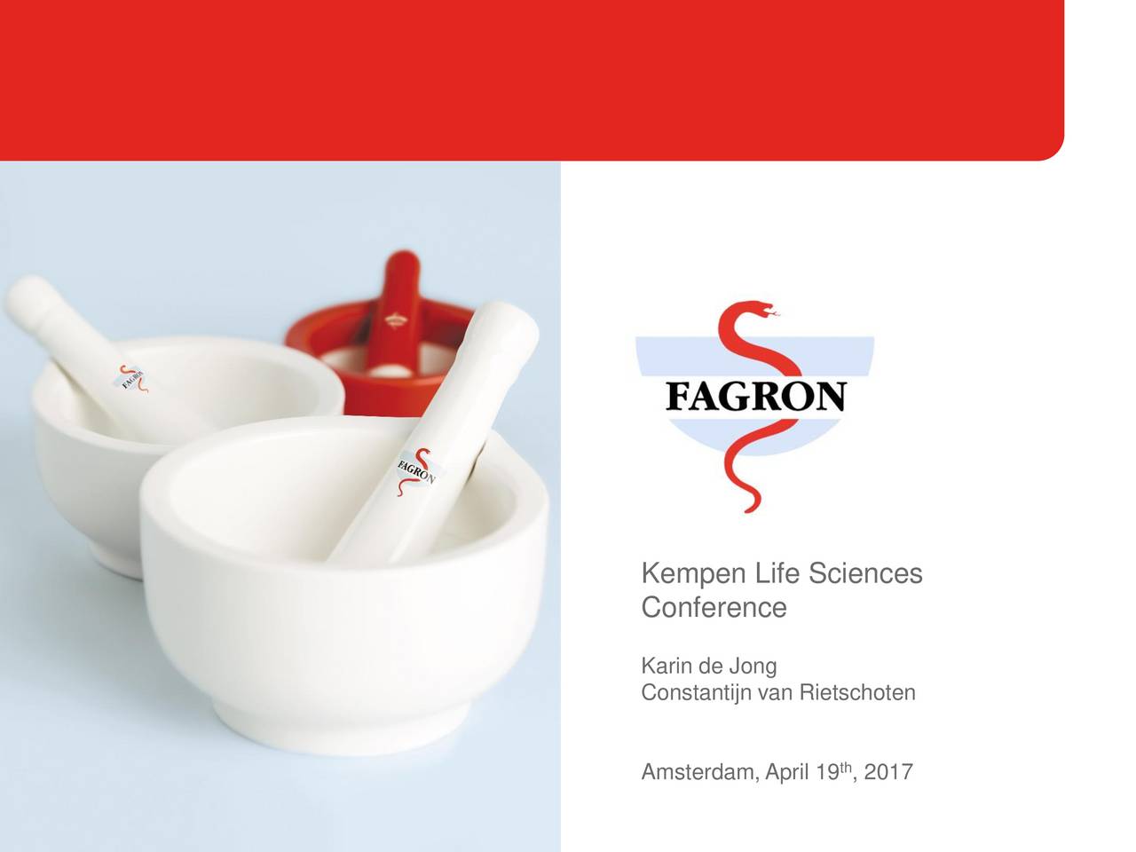 Fagron Sa Arsuf Presents At 10th Kempen Co Life Sciences