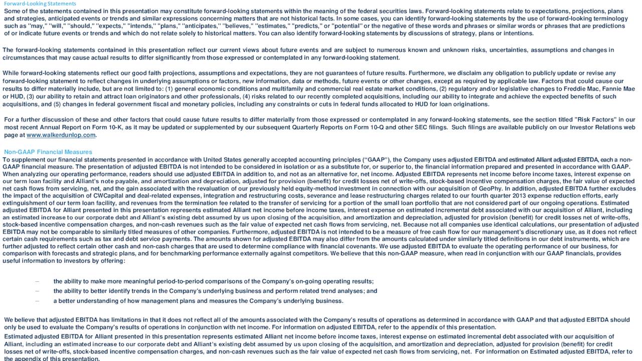 Walker & Dunlop (WD) Investor Presentation Slideshow (NYSEWD