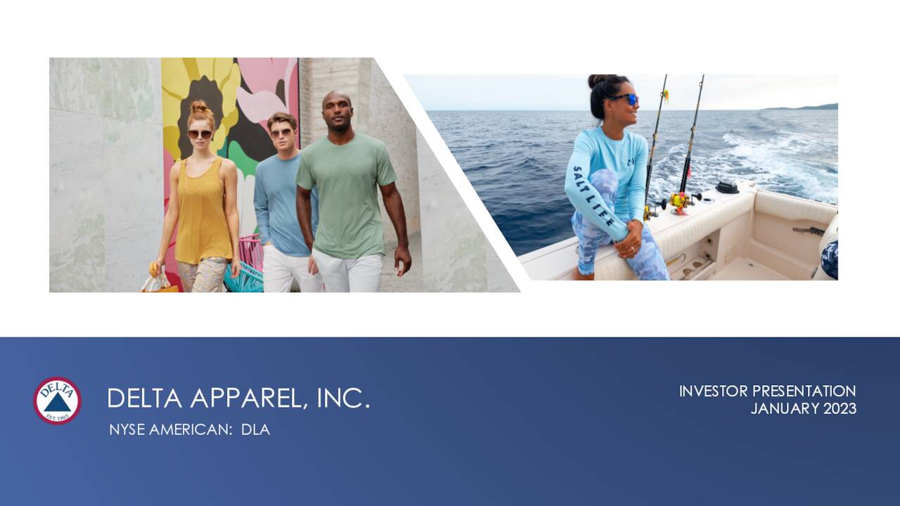 Delta Apparel (DLA) Investor Presentation Slideshow (OTCMKTSDLAPQ