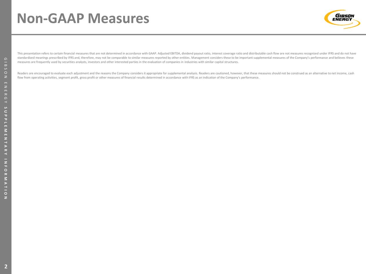 Non-GAAP Measures