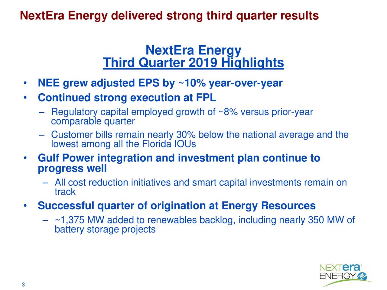 NextEra Energy Partners, LP 2019 Q3 - Results - Earnings Call ...