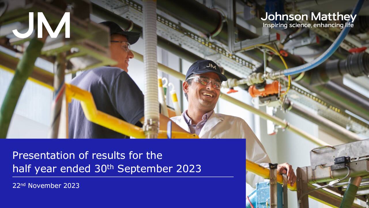 Johnson Matthey Plc 2024 Q2 Results Earnings Call Presentation   1 