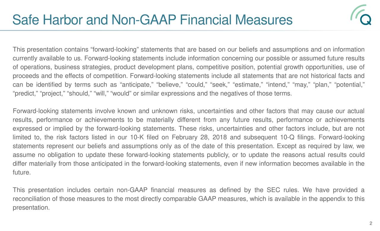 Safe Harbor and NonG                     - AAP Financial Measures