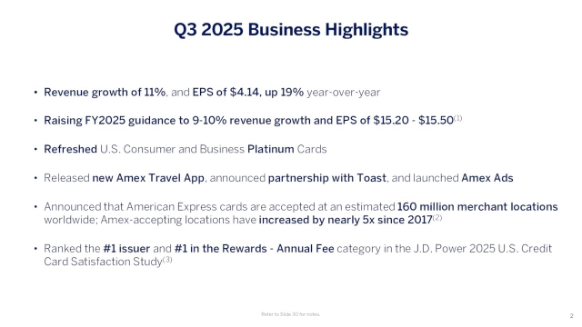 American Express Company 2025 Q3 - Results - Earnings Call Presentation ...