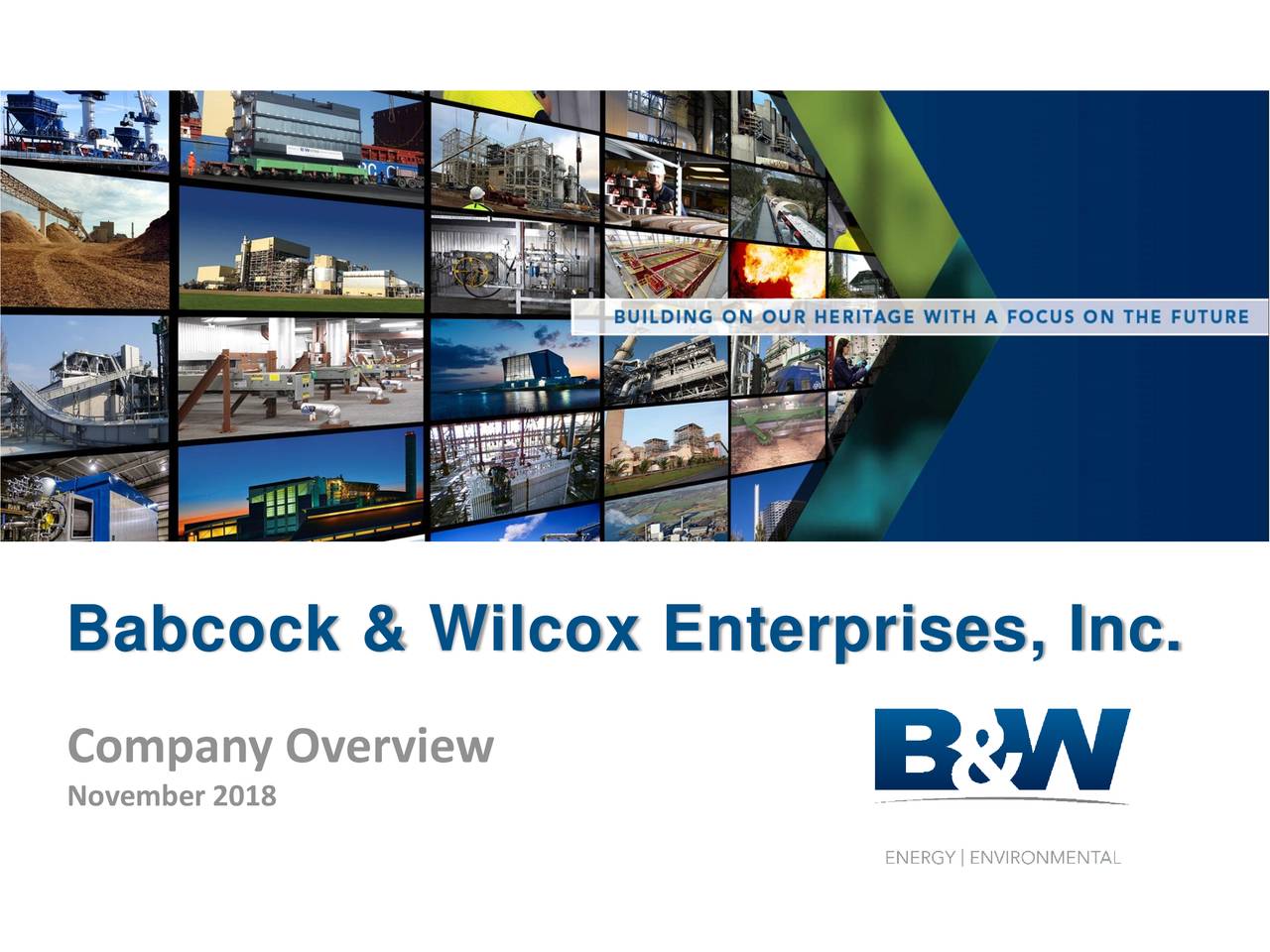 Babcock & Wilcox Enterprises, Inc. 2018 Q3 - Results - Earnings Call ...