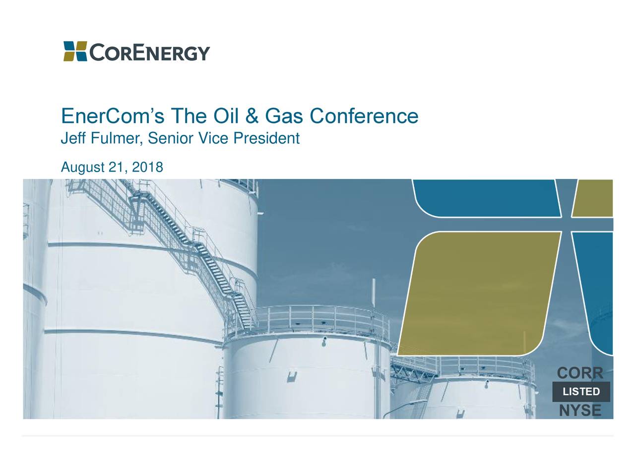CorEnergy Infrastructure Trust (CORR) Presents At 23rd Annual