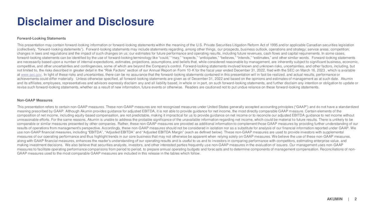 Disclaimer and Disclosure