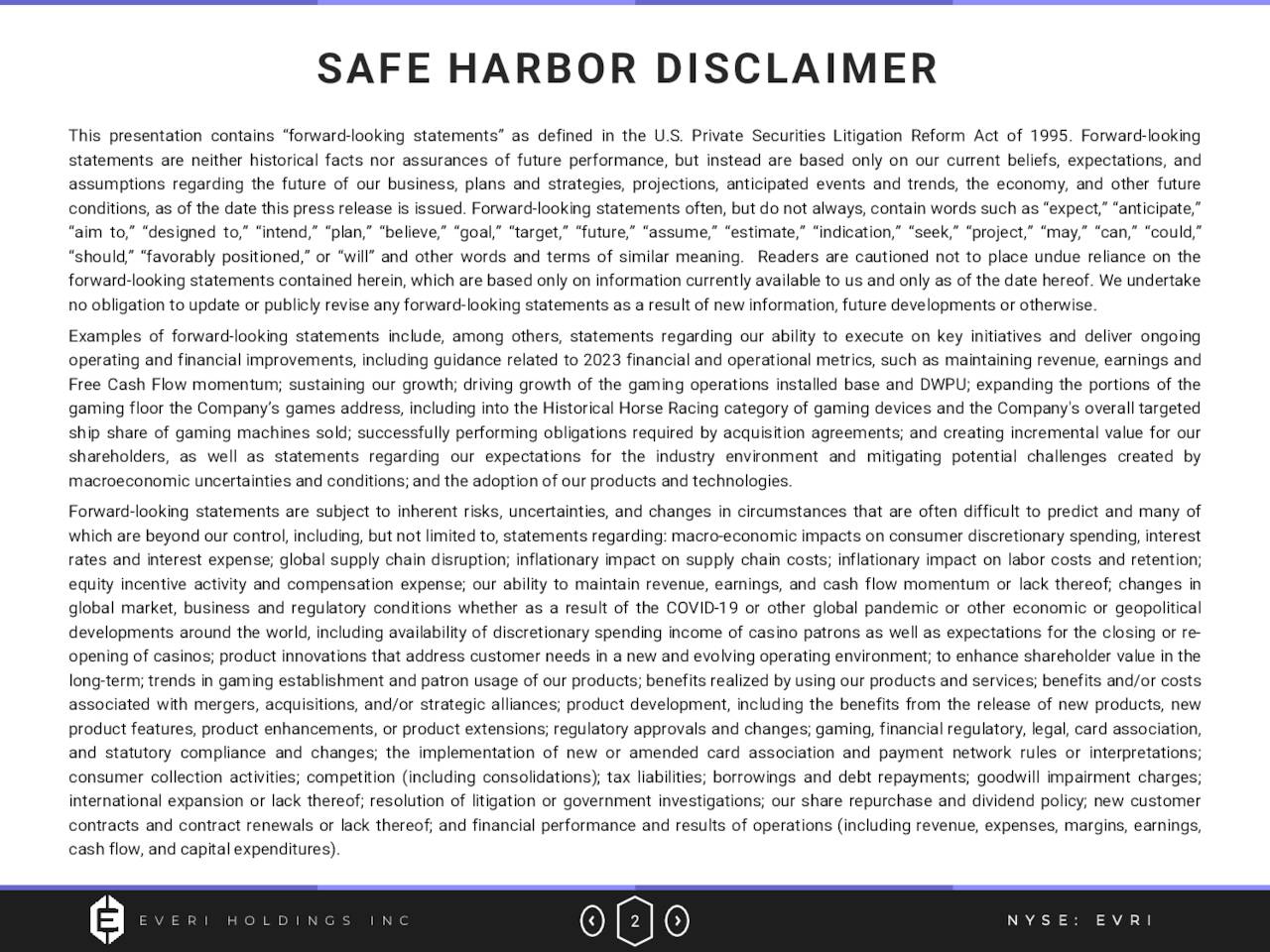 Everi Holdings Inc. 2023 Q4 Results Earnings Call Presentation