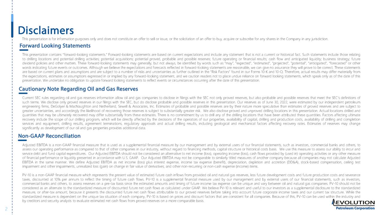 Evolution Petroleum Corporation 2023 Q2 Results Earnings Call