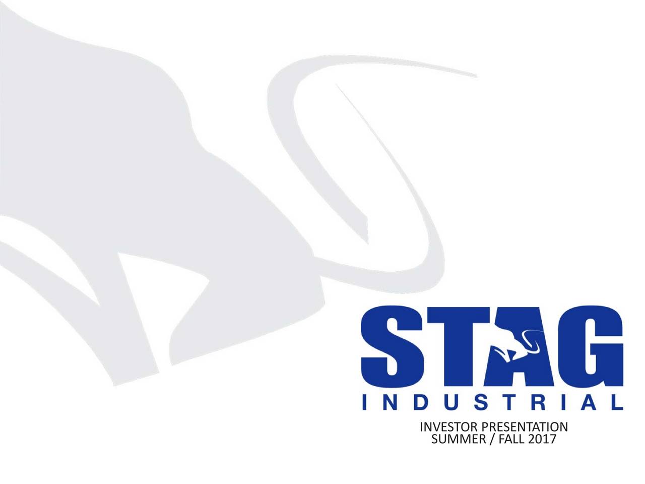 STAG Industrial, Inc. 2017 Q2 - Results - Earnings Call Slides (NYSE ...