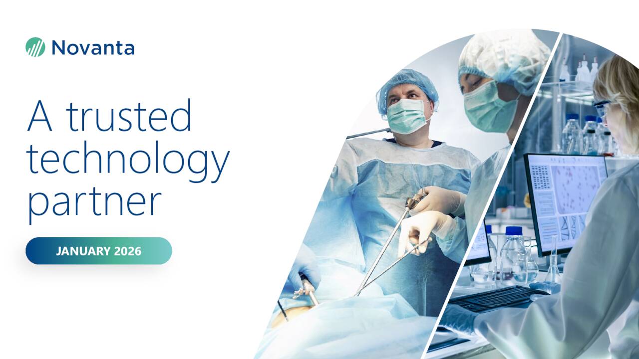 Novanta Inc. (NOVT) Presents at 44th Annual J.P. Morgan Healthcare ...