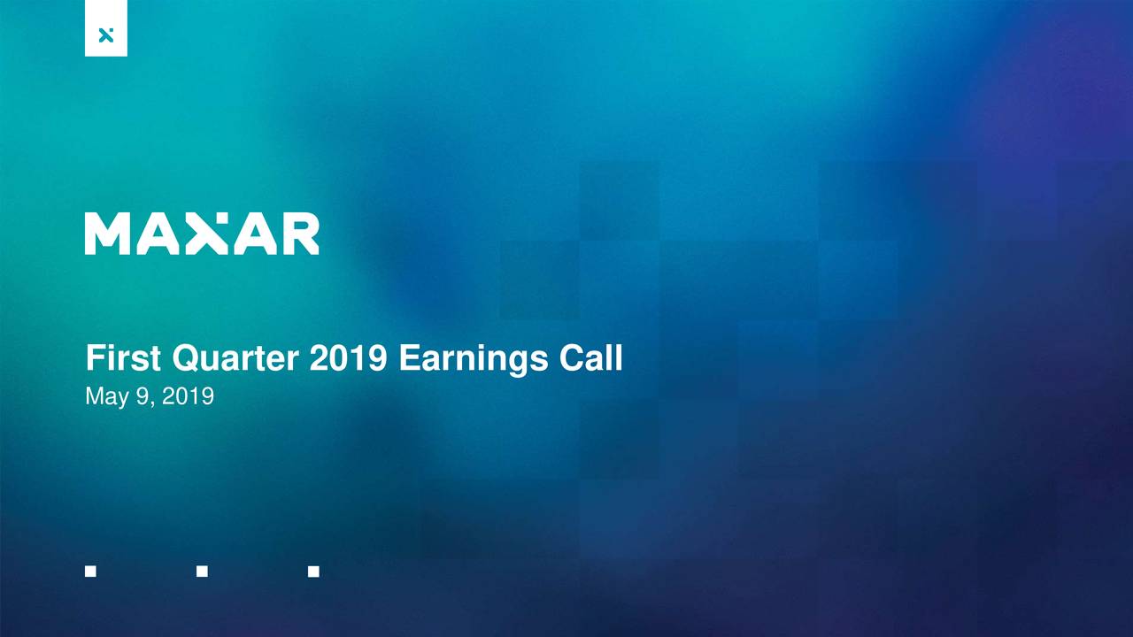 First Quarter 2019 Earnings Call