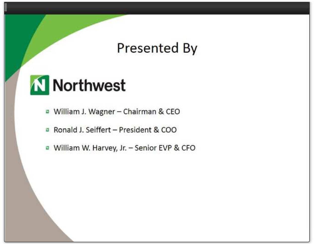Northwest Bancshares (NWBI) Acquisition Of Donegal Financial Services
