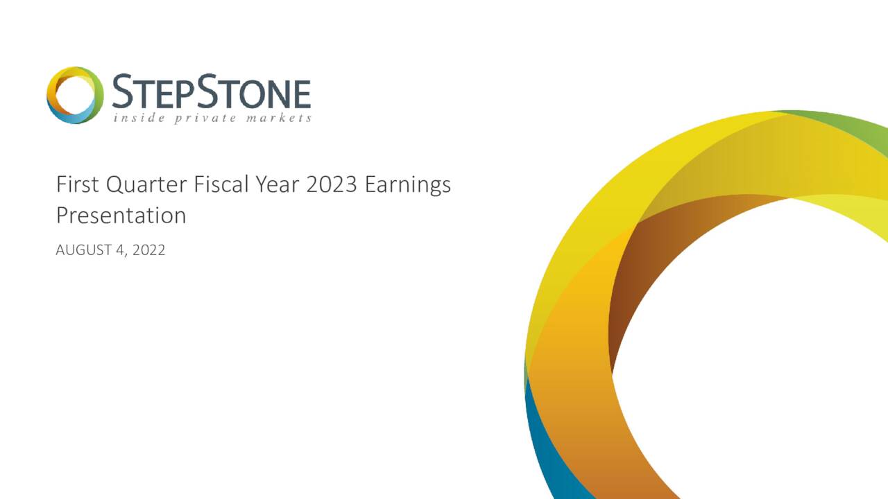 StepStone Group Inc. 2023 Q1 Results Earnings Call Presentation