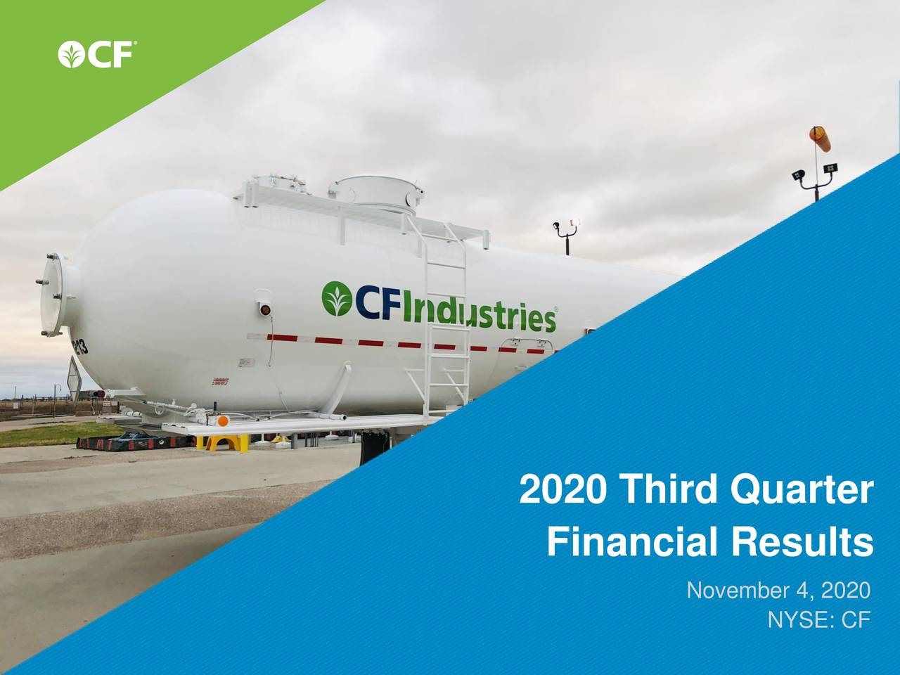 Cf Industries Holdings Inc 2020 Q3 Results Earnings Call