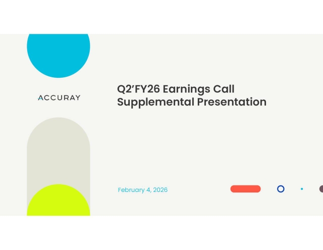 Accuray Incorporated 2026 Q2 - Results - Earnings Call Presentation ...