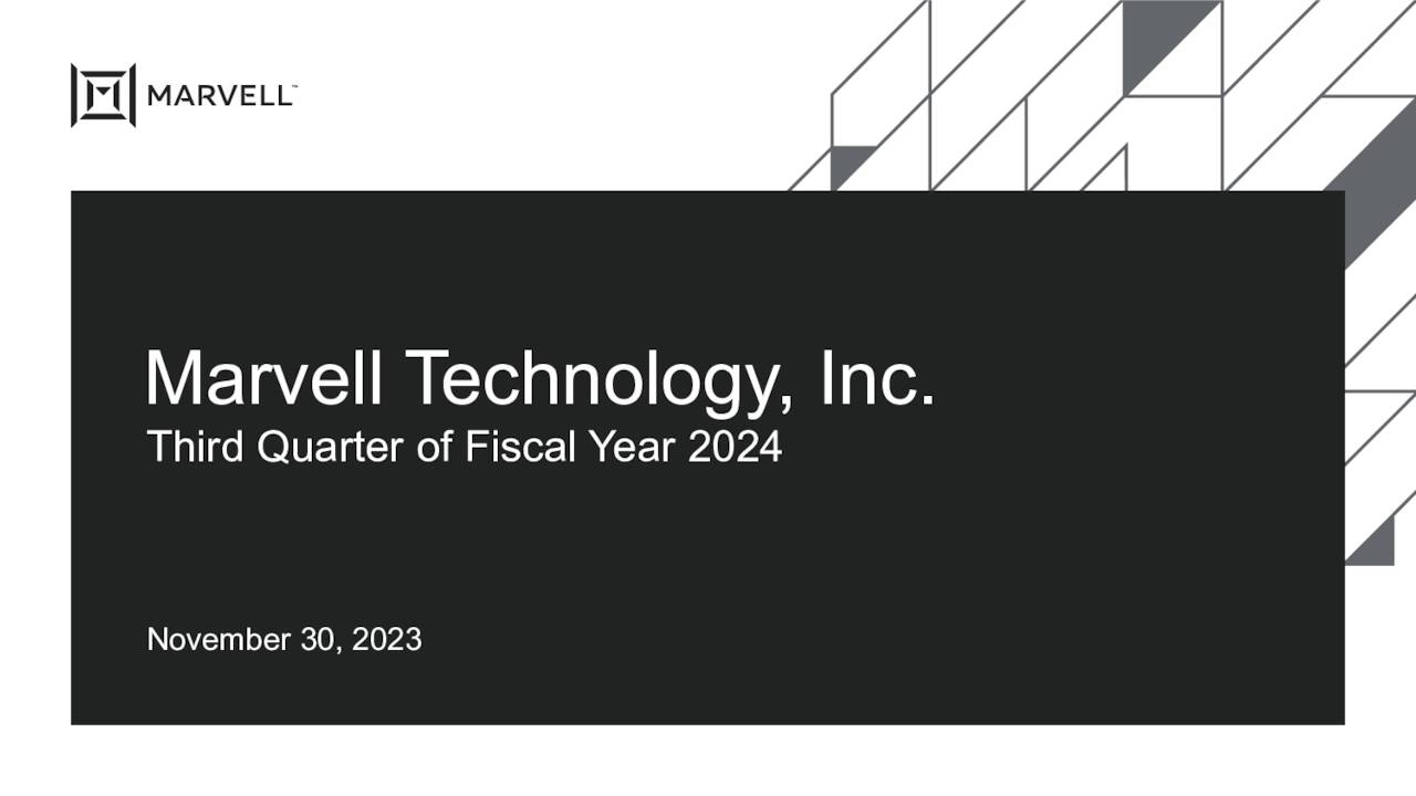 Marvell Technology, Inc. 2024 Q3 Results Earnings Call Presentation