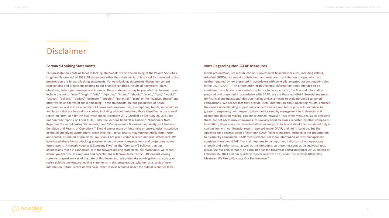 Noodles & Company (NDLS) Investor Presentation Slideshow (NASDAQNDLS