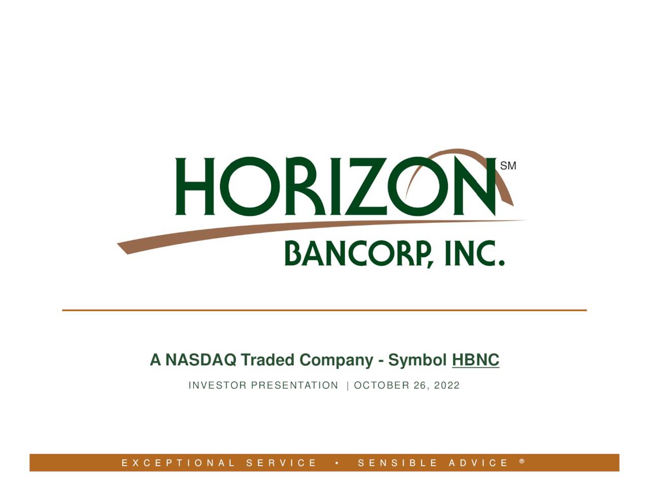 Horizon Bancorp, Inc. 2022 Q3 - Results - Earnings Call ...