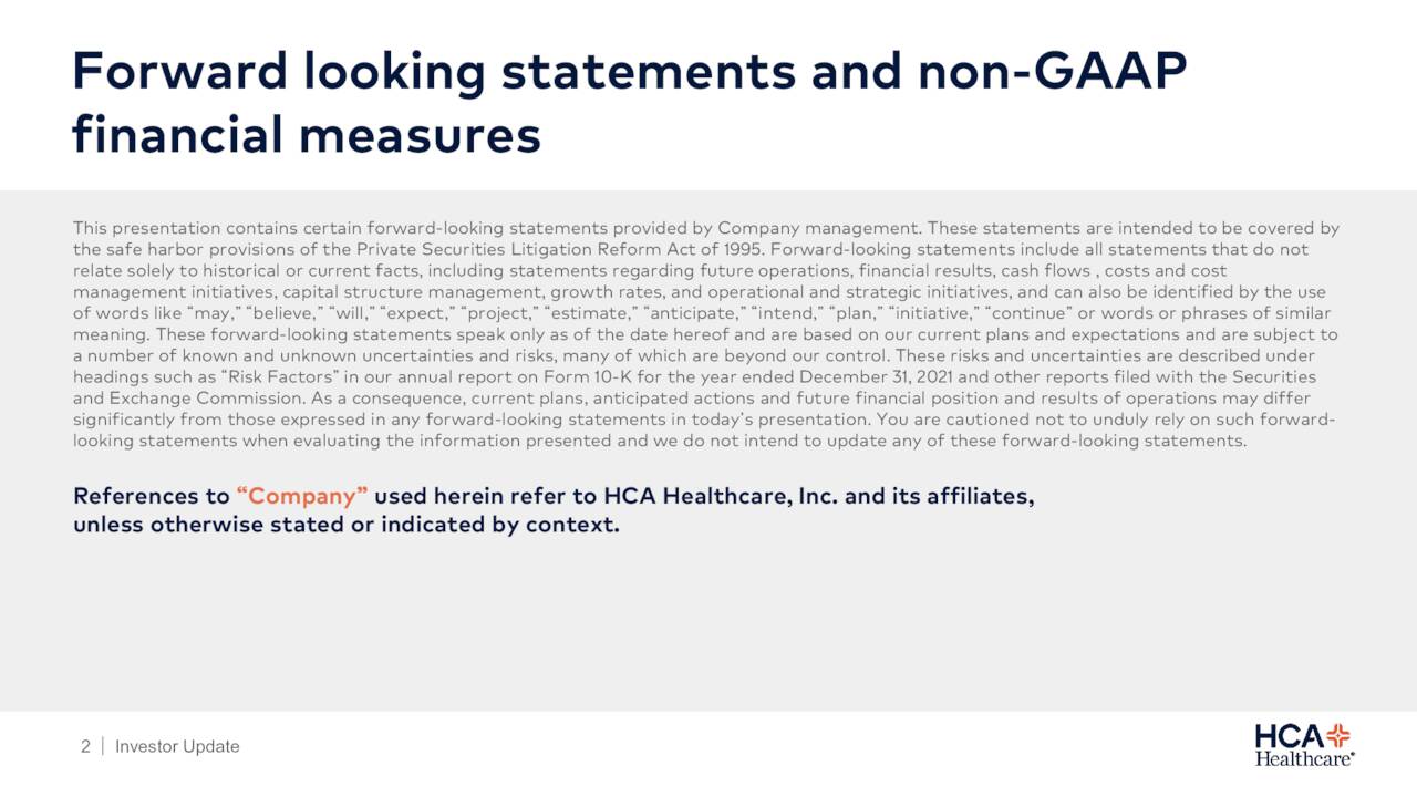 HCA Healthcare (HCA) Investor Presentation - Slideshow (NYSE:HCA ...