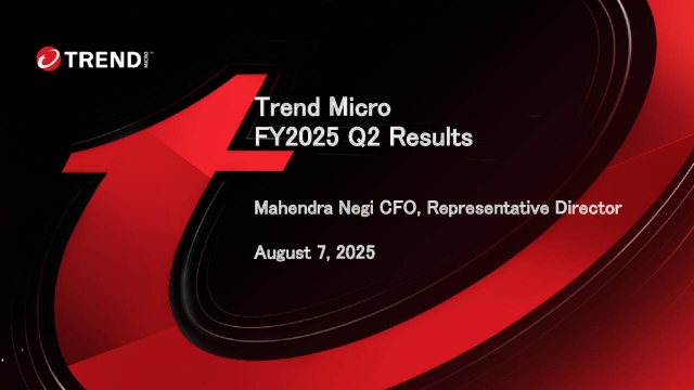 Trend Micro Incorporated 2025 Q2 - Results - Earnings Call Presentation ...