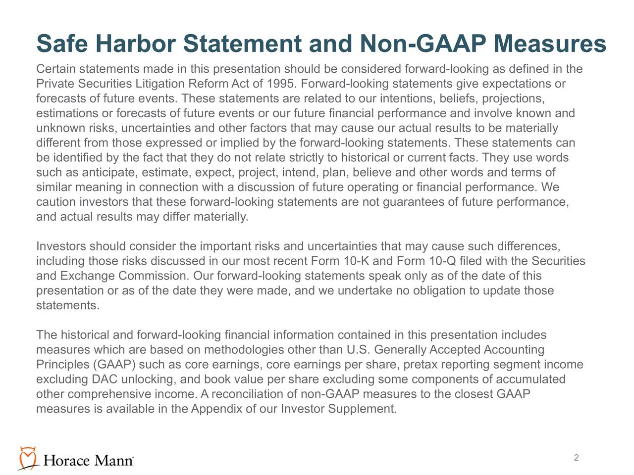 Horace Mann Educators Corporation 2018 Q3 Results Earnings Call
