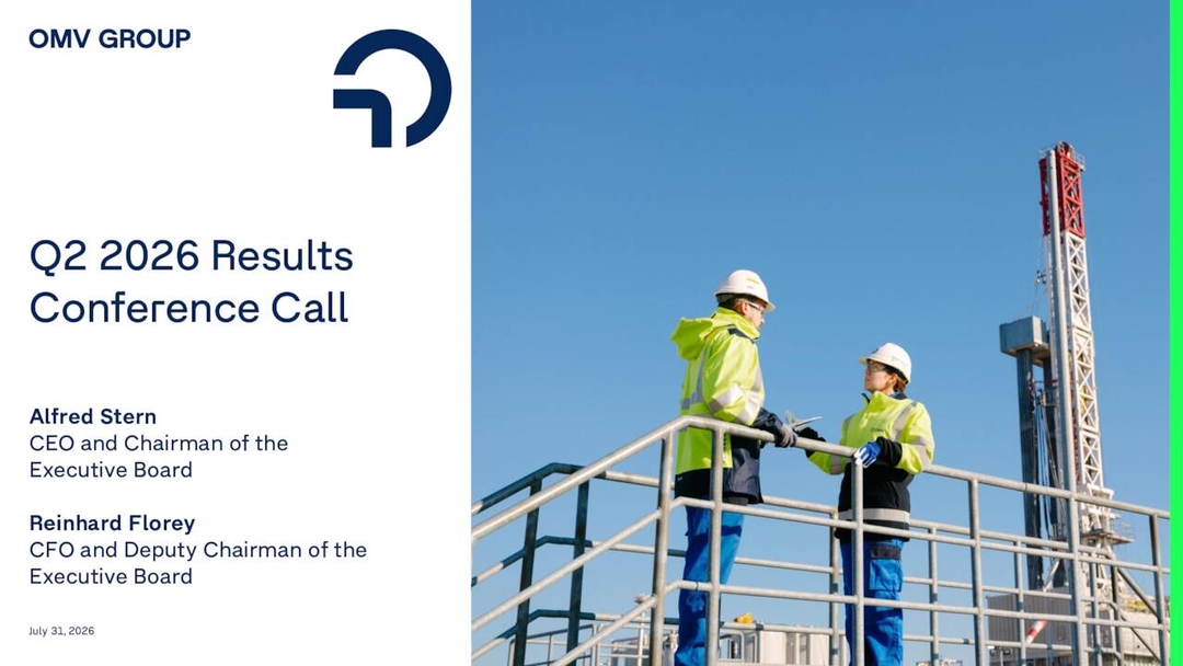 OMV Aktiengesellschaft 2026 Q2 - Results - Earnings Call Presentation ...