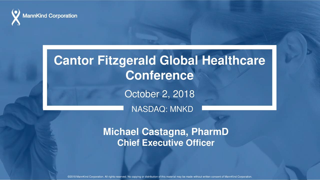 Cantor Fitzgerald Global Healthcare Conference (NASDAQMNKD) Seeking