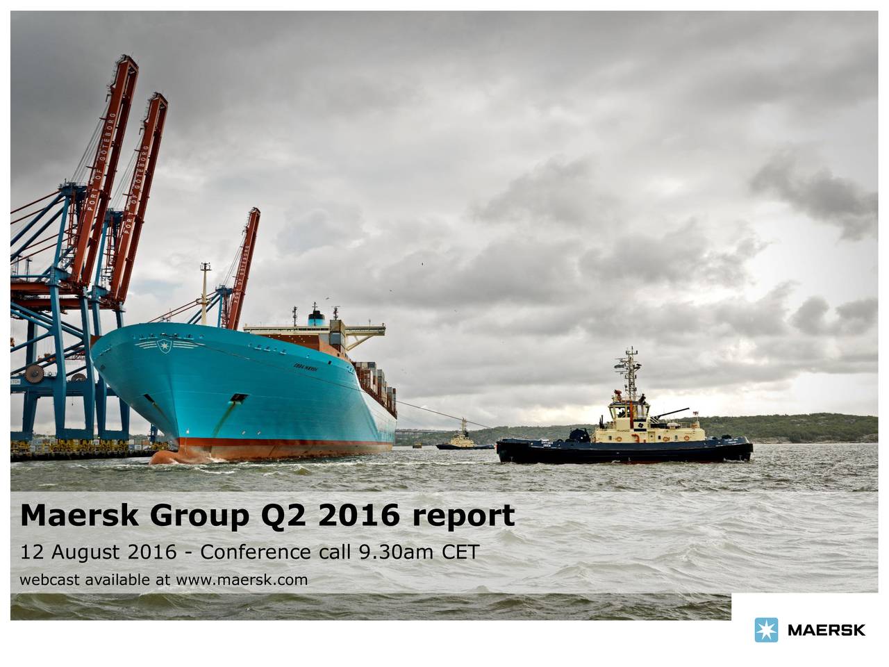 A.P. MoellerMaersk A/SA 2016 Q2 Results Earnings Call Slides