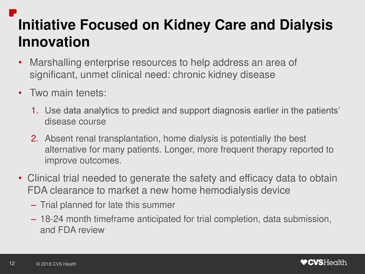 Initiative Focused on Kidney Care and Dialysis