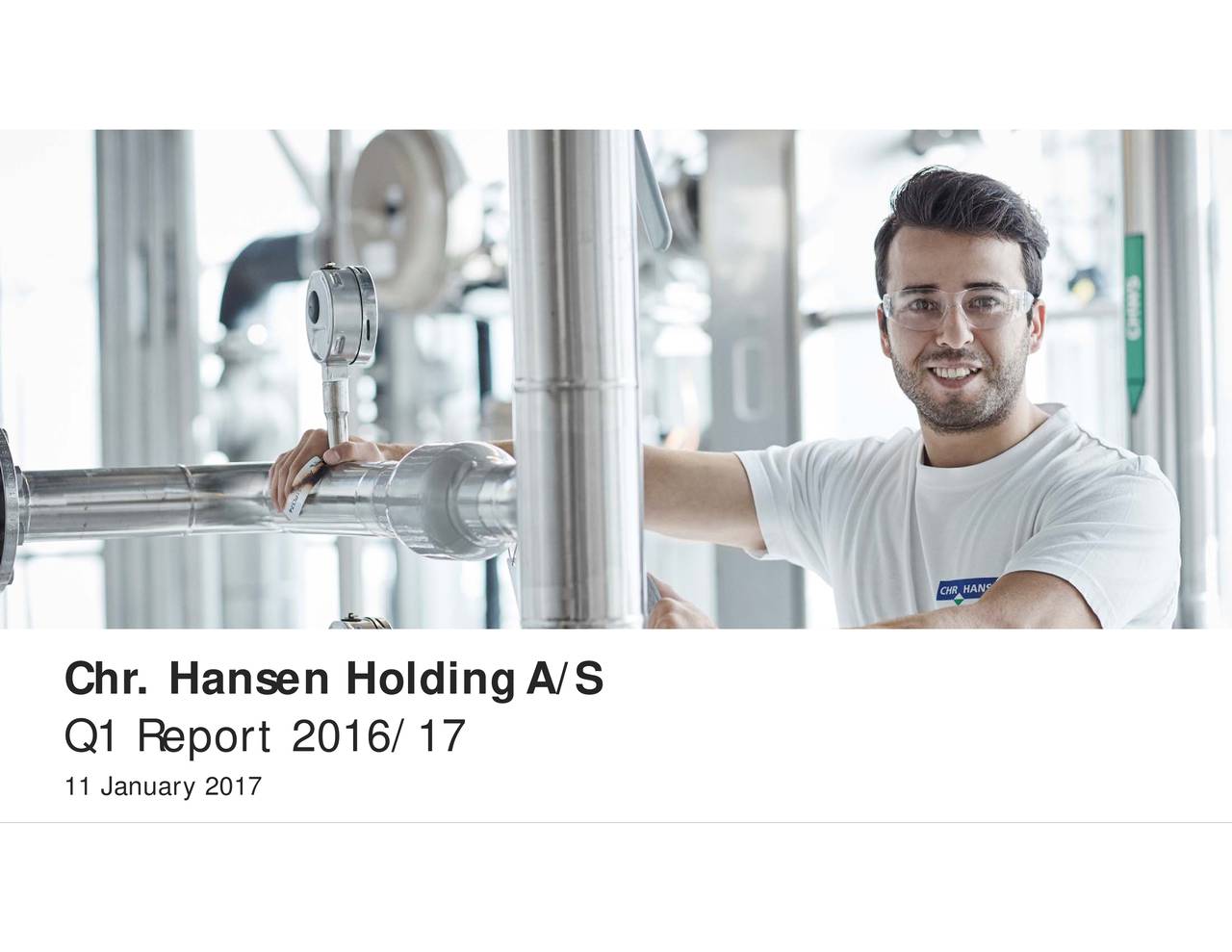 CHR Hansen Holding A/S ADR 2017 Q1 Results Earnings Call Slides