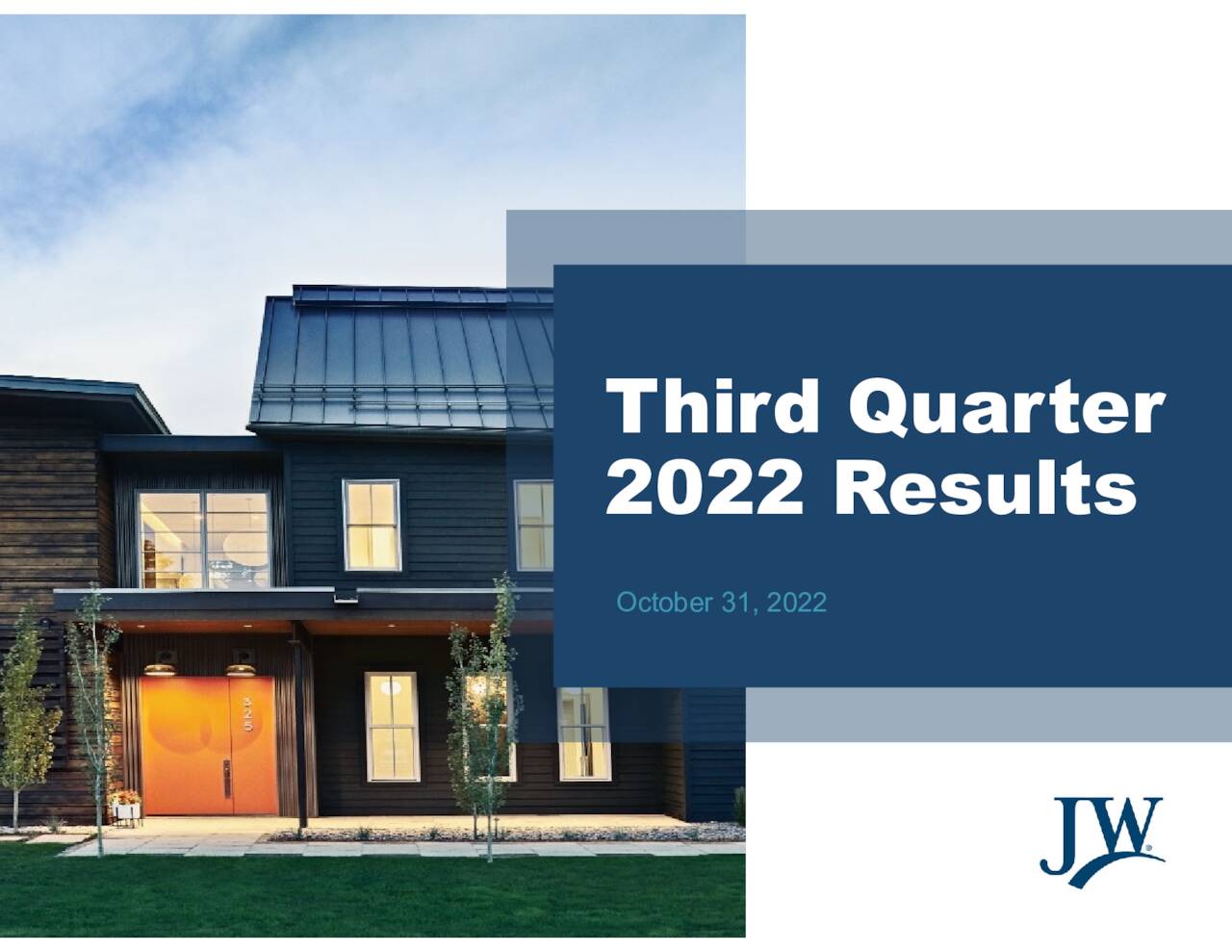 Jeld Wen Holding Inc 2022 Q3 Results Earnings Call Presentation